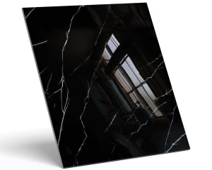 PŁYTKA REKTYFIKOWANA GRESOWA CLASSIC CARRARA BLACK POLER 60x60cm